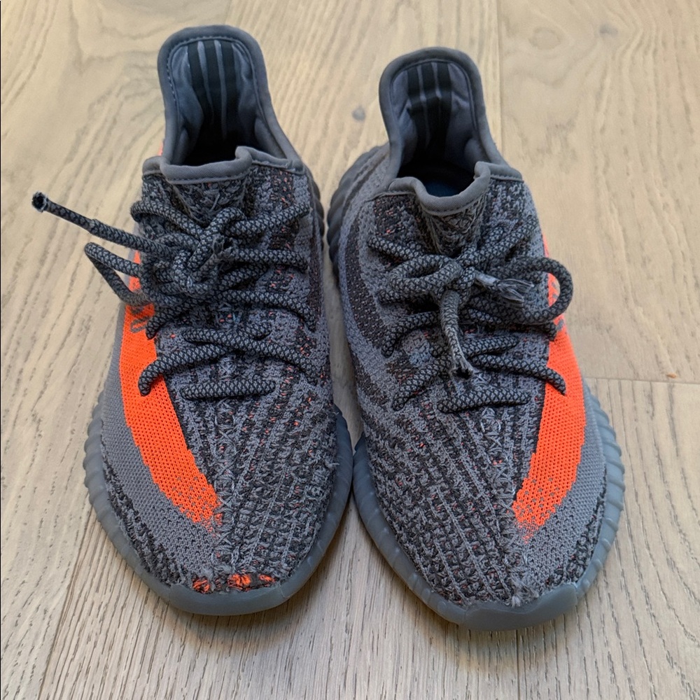 Yeezy Sneakers in Gray and Orange